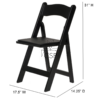 Black Wood Folding Chair - Image 8