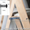 Black Wood Folding Chair - Image 6