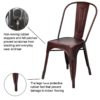 Rose Gold Oscar Tolix Chair - Image 5
