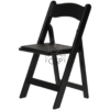Black Wood Folding Chair