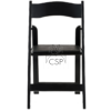 Black Wood Folding Chair - Image 5