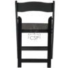 Black Wood Folding Chair - Image 4
