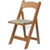 Natural Wood Folding Chair
