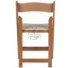 Natural Wood Folding Chair - Image 5