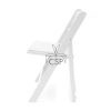 White “Amigo®” Resin Padded Folding Chairs - Image 4