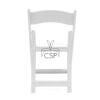 White “Amigo®” Resin Padded Folding Chairs - Image 5