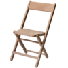slatted seat folding chair diagonal view