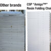 White “Amigo®” Resin Padded Folding Chairs - Image 12